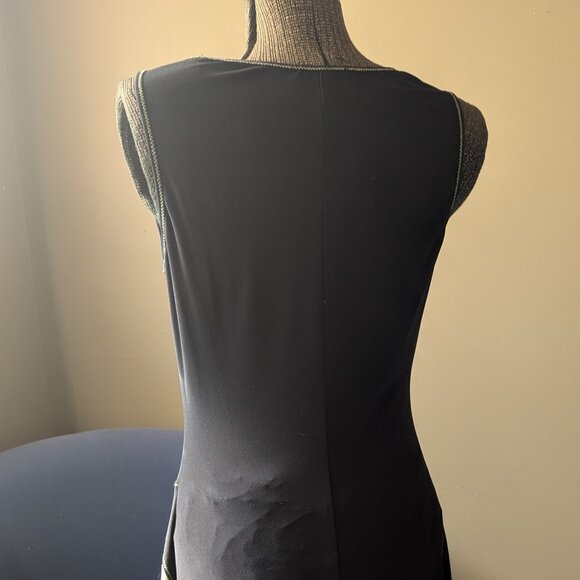 Joseph Ribkoff Black and Yellow Casual Dress - Picture 4 of 7